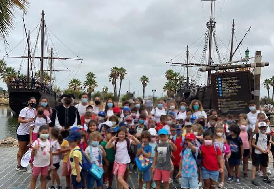 Visita escolar Muelle de las Carabelas
